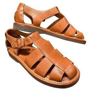 Vintage Cole Haan Trek Fisherman Sandal scotch brown 7.5 Unworn F6985 Brazil